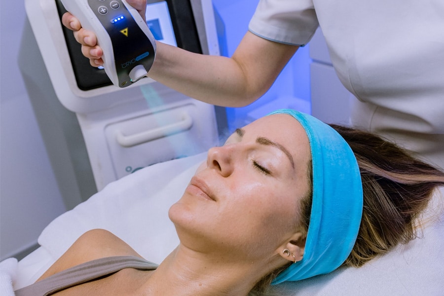 Cryotherapy facial treatment at Shape Lounge - cold therapy for skin rejuvenation and tightening